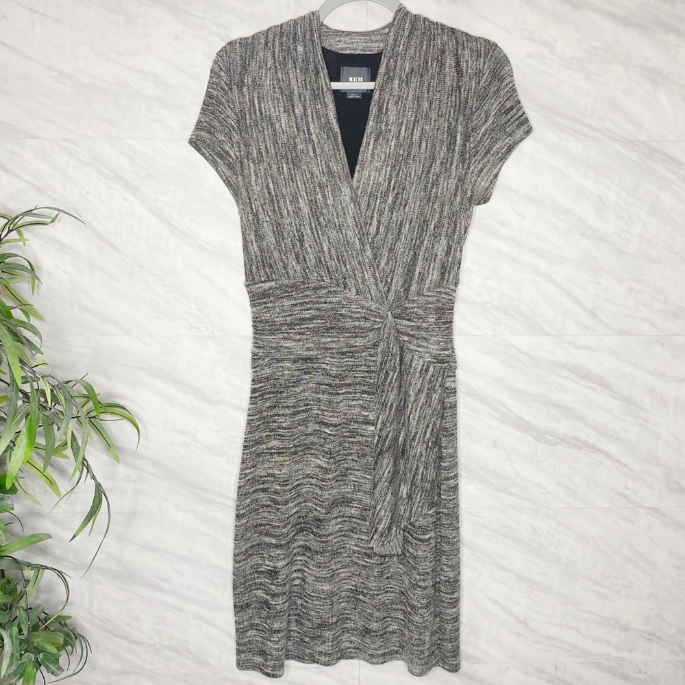 Anthropologie Maeve Heather Grey Midi Dress Small